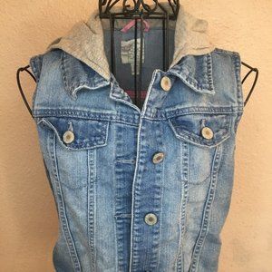 Children's Place Denim Vest Hoodie
